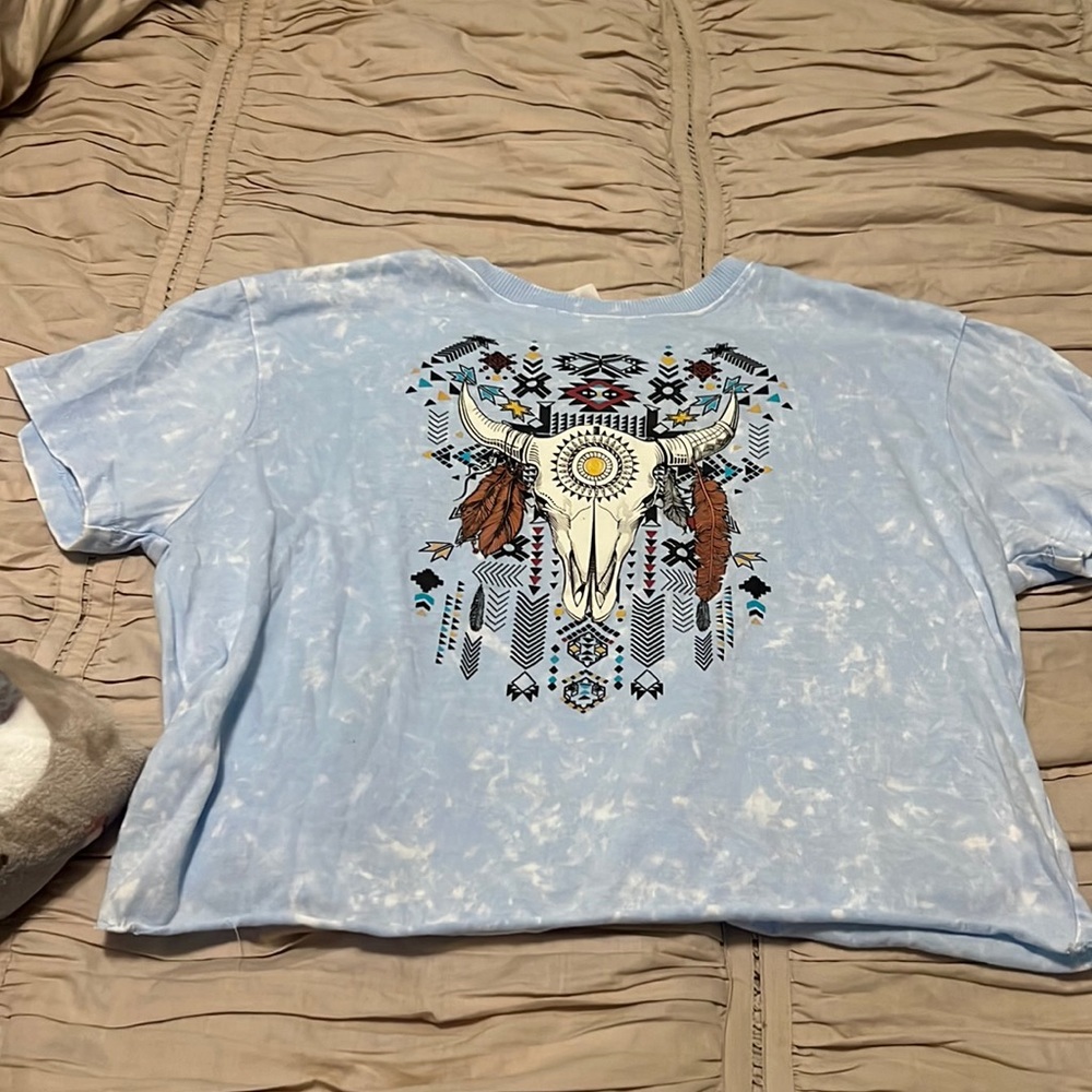 Western crop top size medium